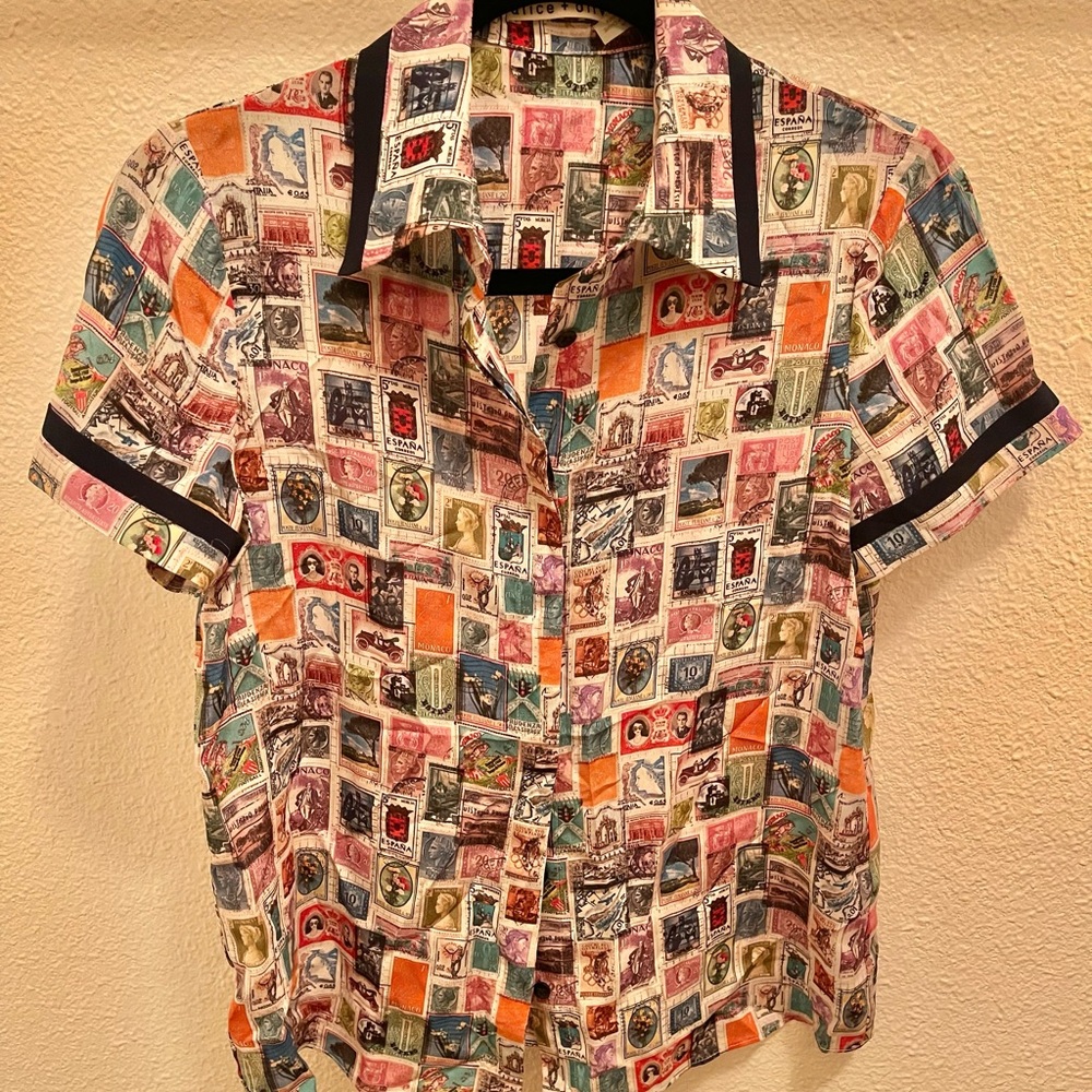 Alice & Olivia XS Stamp Shirt